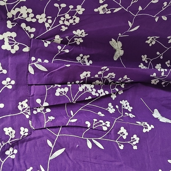 New Anthony Richards Full Length Purple White Floral PRICE FIRM - Picture 5 of 8